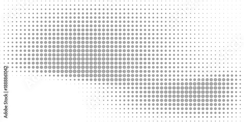 Grunge halftone gradient background. Faded grit noise texture. White and black sand wallpaper. Retro pixelated backdrop. Anime or manga style comic overlay.