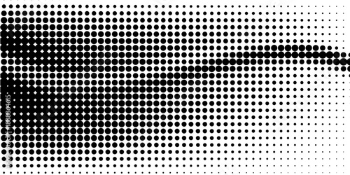 Basic halftone dots effect in black and white color. Halftone effect. Dot halftone. Black white halftone.Background with monochrome dotted texture. Polka dot pattern template.