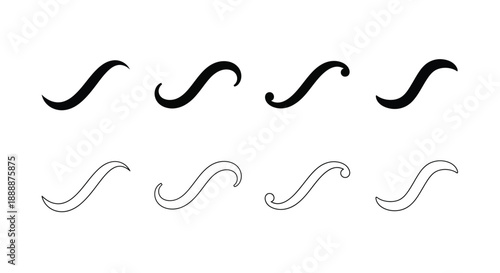 Abstract representation of waves or curves in black and gray tones