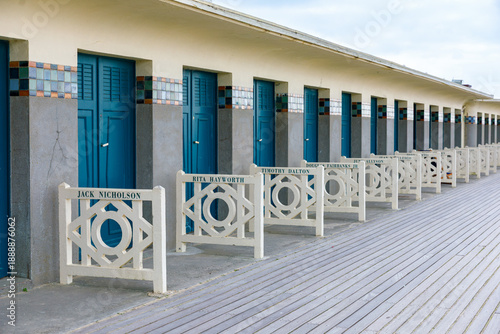 Deauville, Normandy, France - April, 25th 2025 - Deauville beach