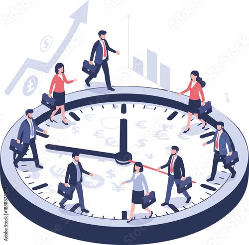 Recruitment process illustration hr system, candidate selection via mobile app, and job offer delivery concept for hiring and employment