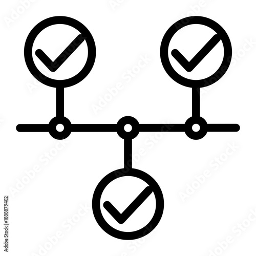 Linear graphical representation of events or milestones in chronological order (Outline style)