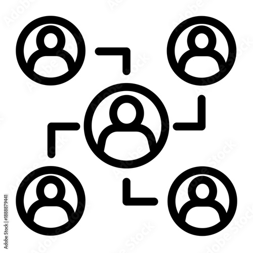 Assembled group of individuals with complementary skills dedicated to a project (Outline style)