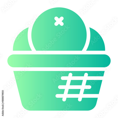 mandarin gradient icon