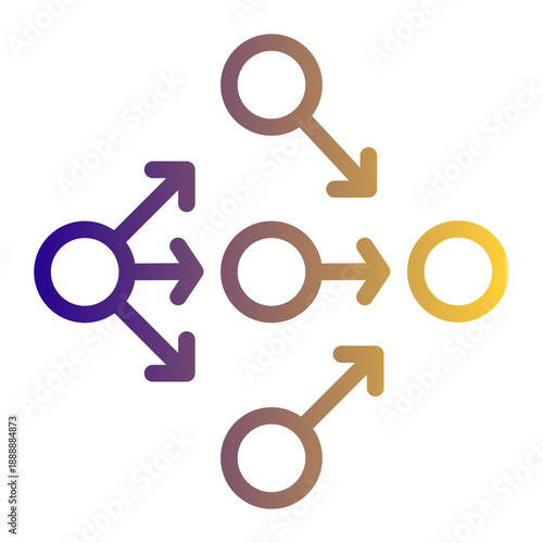 Analytical technique identifying the longest sequence of dependent tasks (Outline Gradient Style)
