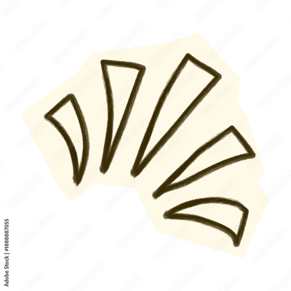 Fototapeta premium Scrapbook with Hand Drawn Ray Burst