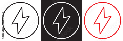 Ecology energy icons set vector symbols .Collection of clean energy and ecology icons showing radiation, electricity and power symbols in modern flat vector style.EPS10/AI.