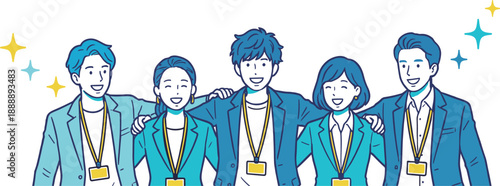 Business team celebrating success together with teamwork and unity