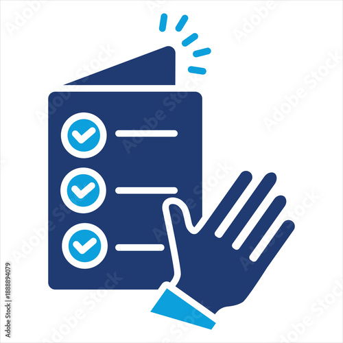 Truth Flat Blue Icon Style