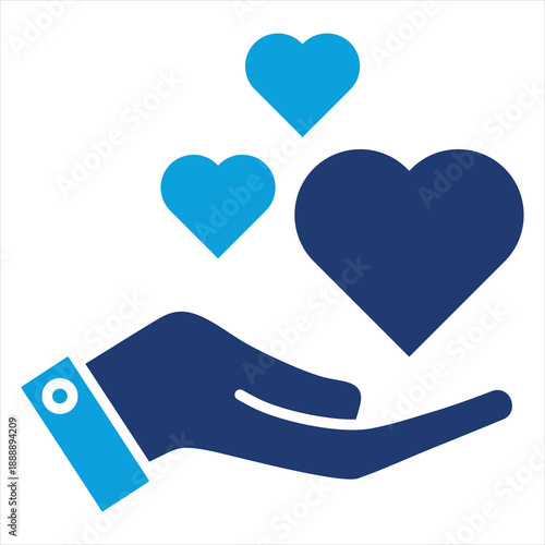 Honesty Flat Blue Icon Style