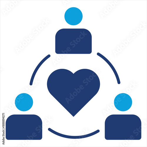 Sincerity Flat Blue Icon Style