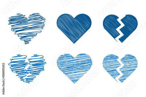 Calligraphic Love Heart Symbol – Romantic Valentine Wedding Design Vector