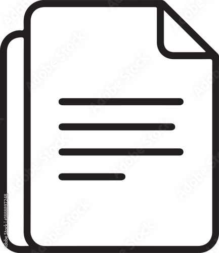 Stack of documents or papers icon