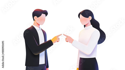 Two smiling professional businesswomen in suits engage in a successful handshake during a meeting, representing teamwork and a positive conversation between two business people in an office