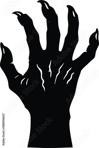 Monster Hand, Scary Clawed Silhouette
