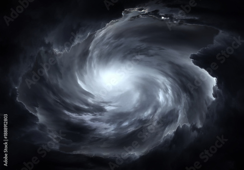 Blurred Swirl in the Clouds