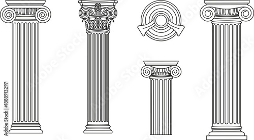 Architectural Planning and Smart Home Infrastructure Icon Set, Flat Line Vector Illustration