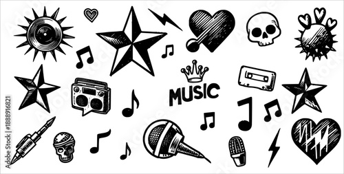 Black vector star icon set collection isolated on white background