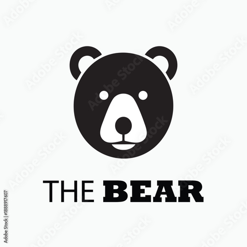 the bear logo and icon bear panda logo illustration.
