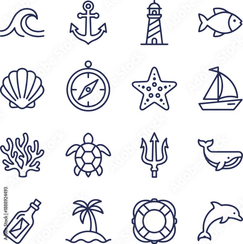 Nautical Icon Set