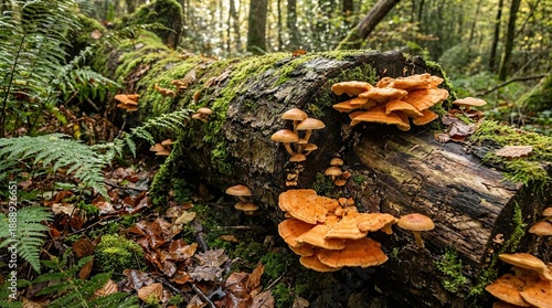 The woody fungus Lingzhi mushroom, scientifically known as Ganoderma lucidum, typically grows on decaying wood or old tree trunks and is celebrated for its medicinal properties, having long been