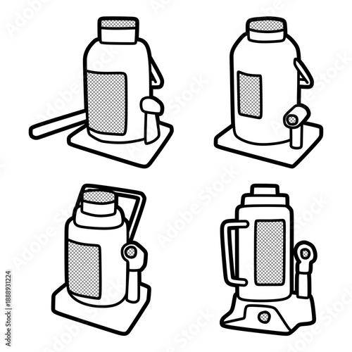 simple line art jack drawings, adjustable lines