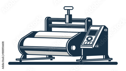 Heat transfer press machine for custom apparel production and graphic design