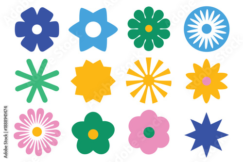 Collection of Vibrant Flat Vector Illustrations Showing People Practicing Yoga and Mindfulness for Wellness