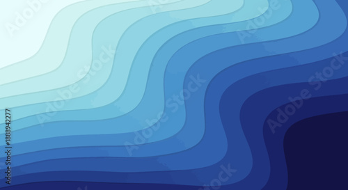 Blue wavy lines gradient background texture
