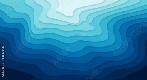 Blue Gradient Waves Background