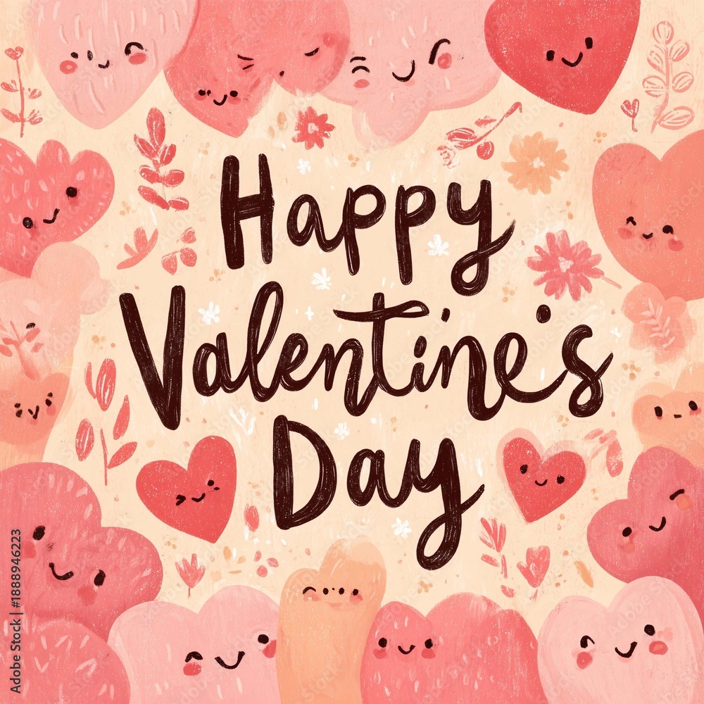 Fototapeta premium Happy valentine's day