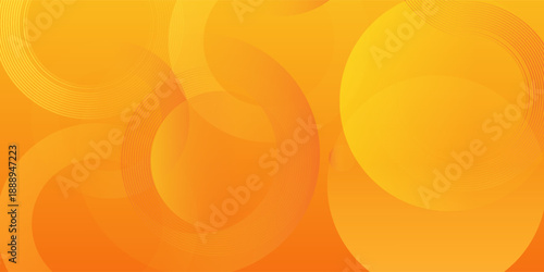 Abstract orange background with overlapping circles. The background features a smooth, orange gradient texture. Vibrant orange tones dominate
