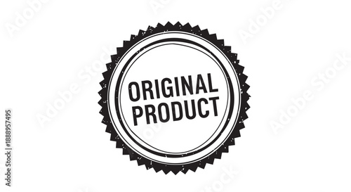 Gear shaped badge for original product certification and authenticity
