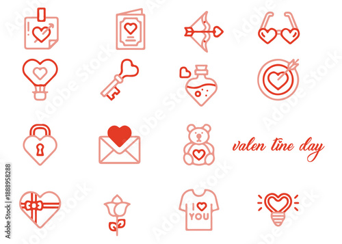 Valentine Romantic Heart Illustration Vector