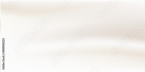 Calm fashion pearl beige gradient. Neutral abstract pastel background. Light brown blending colors with folded waves. Vector soft beige backdrop. Ombre cream blank. Subtle pearl light gradation.