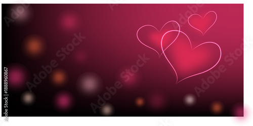 Soft heart shaped light effect with pink flares.Romantic overlay for Valentine’s Day, love designs, or wedding projects.
