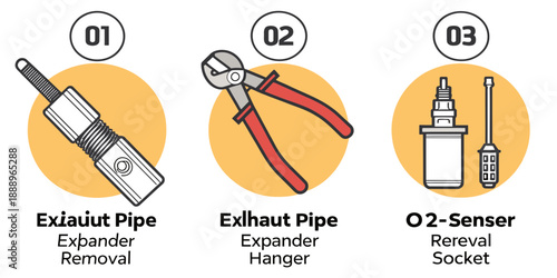 Automotive Tools for Exhaust and Oxygen Sensor Maintenance and Repair