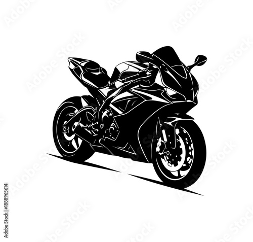 Sport Motorcycle Vector Illustration
