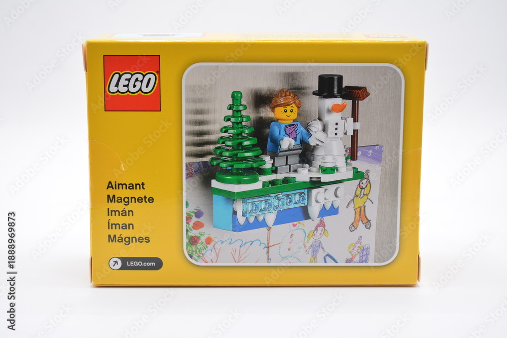 Fototapeta premium Lego iconic holiday magnet set in Manila, Philippines