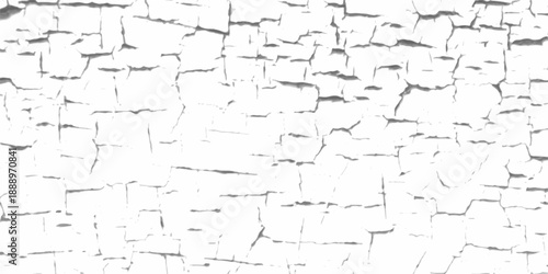 Weathered stucco and cement texture with broken surface patterns for abstract background. Closeup of dry fissure ground. White dried and cracked ground earth background.Cracked wall texture grunge bac