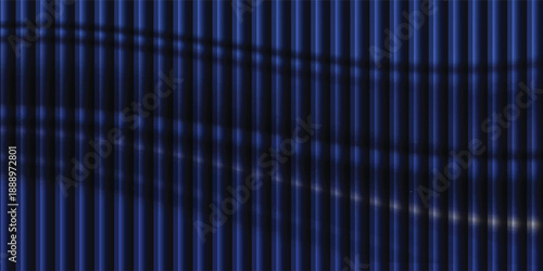 Navy blue silk satin. Silky shiny fabric. Dark luxury background with space for design. Banner. Wide. Long. Panoramic. Template. Empty. Flat lay, top view table. Beautiful.Elegant.Birthday,Christmas.