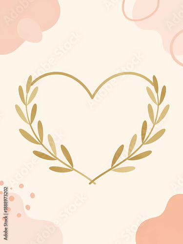 heart with floral ornament