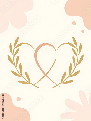 heart with floral ornament