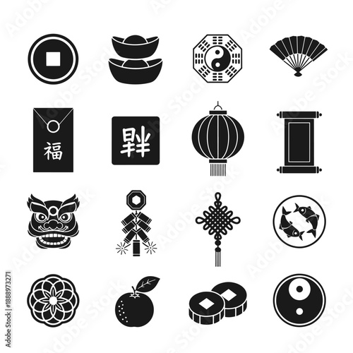 Chinese New Year Icon Set