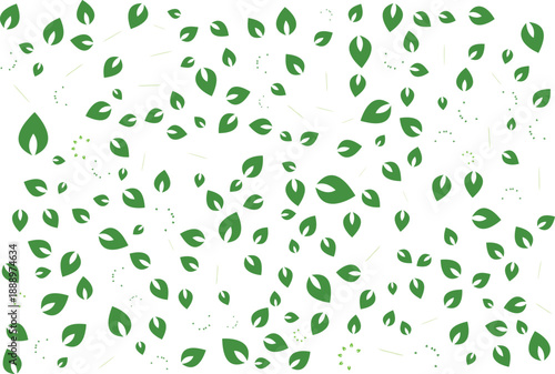 Abstract Green Leaves Pattern Background for Eco-friendly and Nature Design
