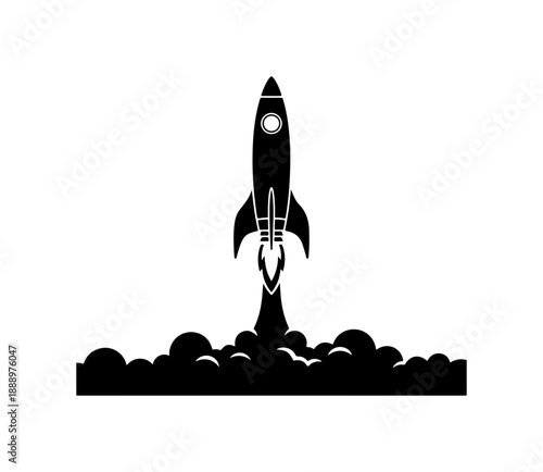 Rocket Launching into Space