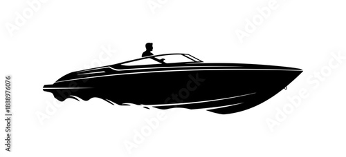 Boat Silhouette Vector Illustration