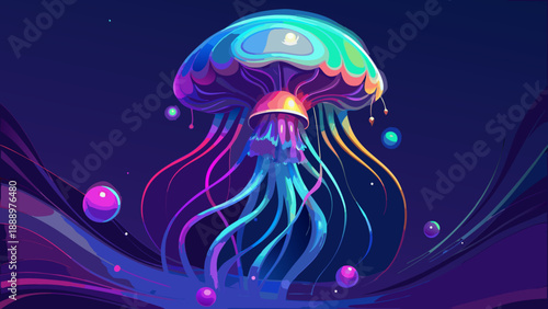 jellyfish in the dark