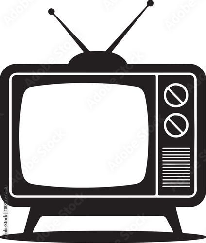 c,Vintage TV Symbol
