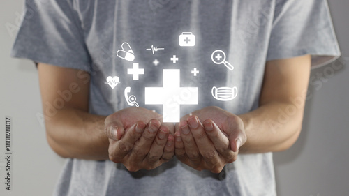 Φωτογραφία Visualizing accessible healthcare and digital insurance, this image highlights h